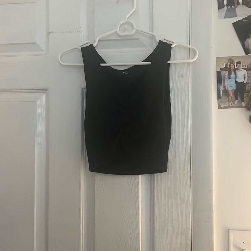 Bloch cropped black tank